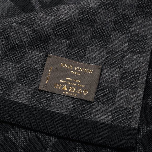 Louis Vuitton Damier Graphite Wool Scarf - Picture 3 of 3